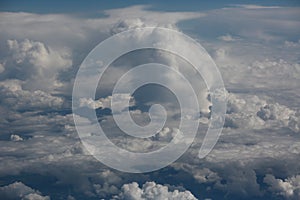 Sky with clouds, picture, background, characteristic landscape