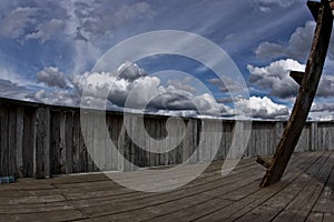 Sky and stairs