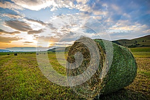 Clouds on the twillight near the mountains