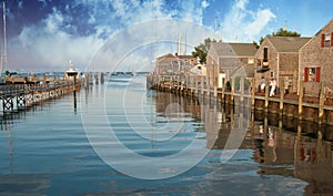 Sky Colors over Nantucket Homes