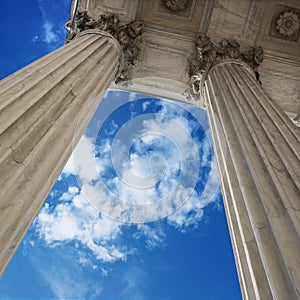 Sky and columns