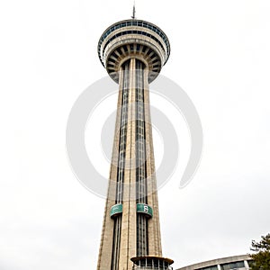 Sky drop tower isolated on white background