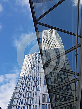 Sky in Frankfurt Germany. Beautiful sky