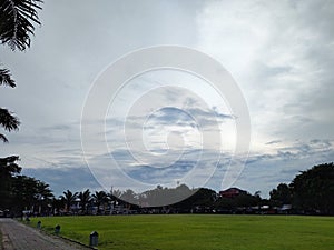 The sky full of cluds