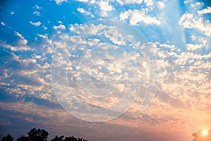 The sky is fullcolor of white clouds in the background.