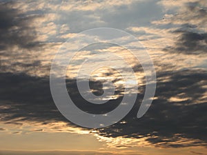 The sunset mixed with the sky blue and wild