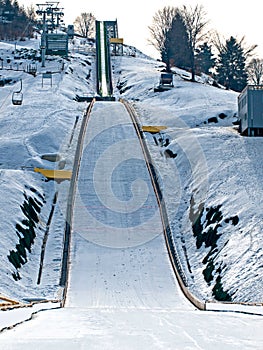 The ski jump hill from Rasnov