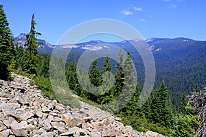 Sky Lakes Wilderness Mountain Forest Overlook