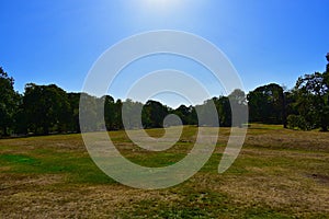 The sky and land connected