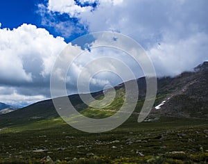 Sky at the mountaintop photo