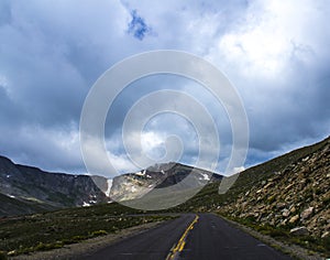 Sky at the mountaintop photo