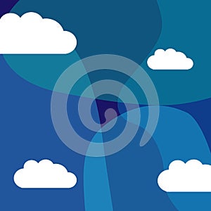 Sky night background vector