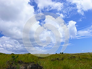 sky over Easter Island. Sky and clouds