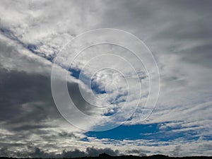 sky over Easter Island. Sky and clouds