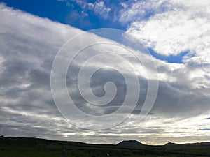 sky over Easter Island. Sky and clouds