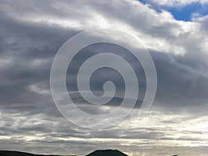 sky over Easter Island. Sky and clouds