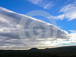 sky over Easter Island. Sky and clouds