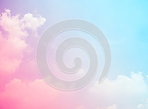 sky pink and blue colors. sky abstract background blur light grain