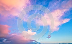 Sky Replacement Evening Color Clouds