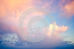 Sky Replacement Evening Color Storm Clouds