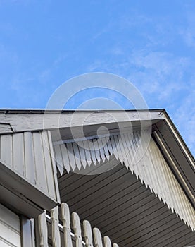 The sky and the roof