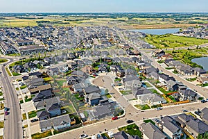 Sky's Canvas: Stonebridge, Saskatoon, Saskatchewan Panorama