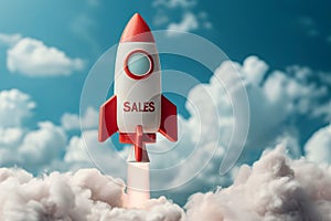 Sky\'s the Limit: Sales Soar with Rocketing Success in the Business Sky. Generative ai