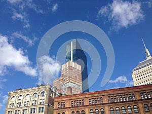 Sky scrapers downtown Boston