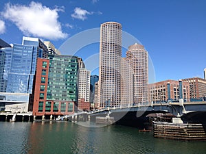 Sky scrapers downtown Boston