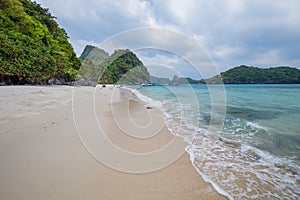 sky and sea,tropical paradise,Angthong national marine park, koh Samui,Thailand.