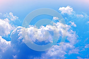 Sky, sky blue fluffy clouds white, soft sky cloud background, cloudscape sky clear cloud. Pattern, atmosphere.