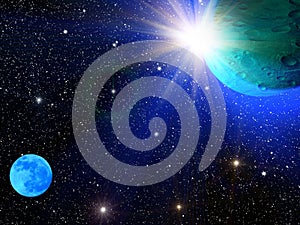 Sky stars constellation