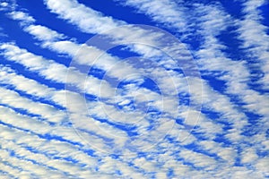 Sky and streaks of cloud