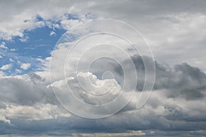 Sky with summer clouds Beautiful cloudscape