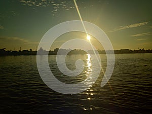 The sky and the sun will rise in the river