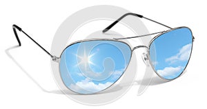 Sky Sunglasses Reflection