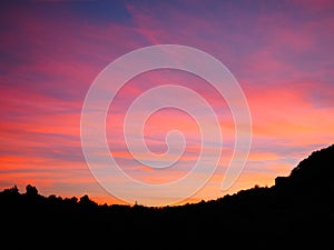 The sky and sunset texture background