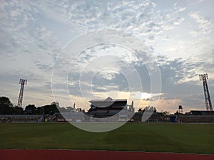 The sky before sunset in the way halim studium