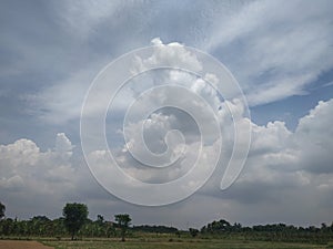 THE SKY AT THE TIME OF RAINING