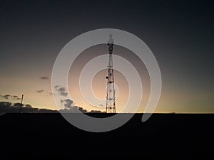 Sky tower on afternoon