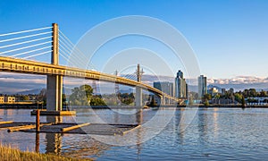 Sky-train Bridge Linking Richmond and Vancouver City