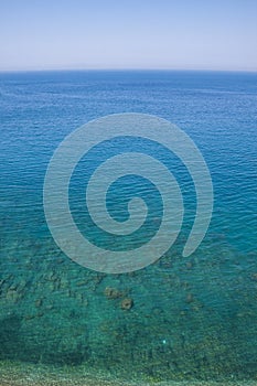 Sky, Transparent Sea and shore texture