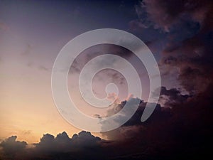 Sky during the twilight period