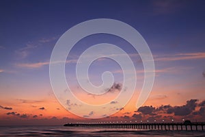 Sky on twilight time