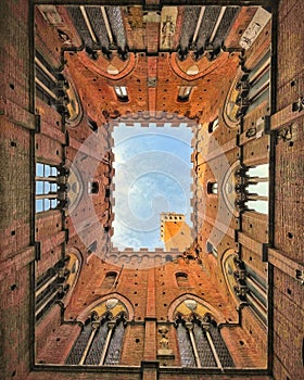 The sky view from Museo Civico in Siena photo