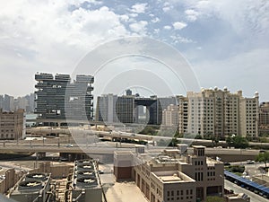 Sky view in palm jumerah dubai