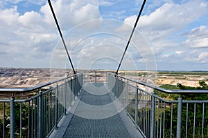 Sky walk observation deck at opencast mining in Garzweiler