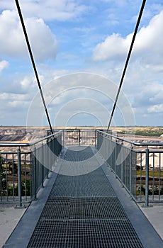 Sky walk observation deck at opencast mining in Garzweiler