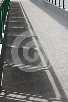 Sky walk on the trainstation photo