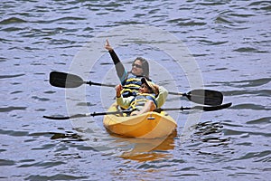 Sky Watching on Kayak photo